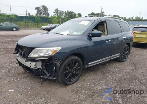 2013 Nissan Pathfinder Platinum из США, поврежденный, VIN 5N1AR2MM2DC633232